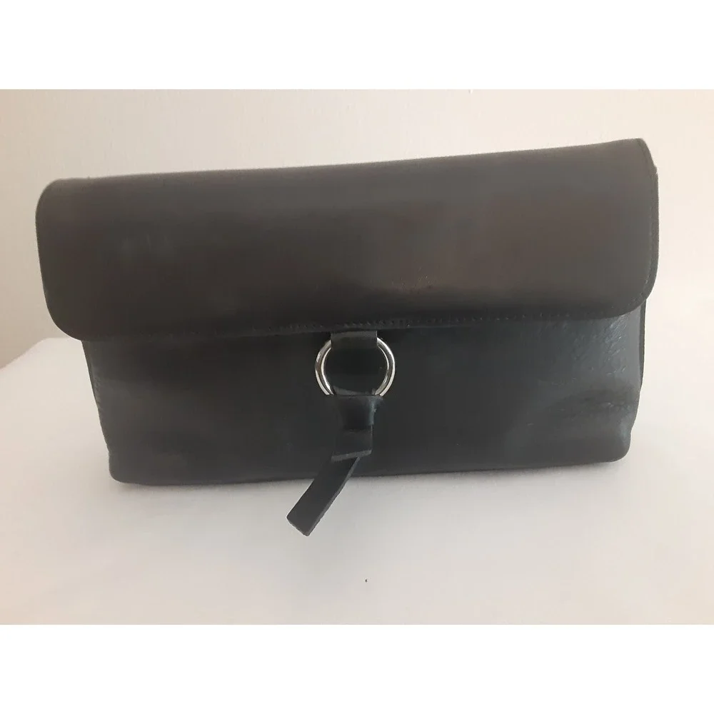 Ann Taylor‎ Women's Small Black Clutch Purse with Outside Pocket